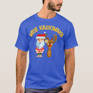 Mele Kalikimaka Tiki Holiday Christmas Santa And R T-Shirt