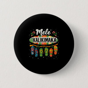 Mele Kalikimaka Trocal Christmas Flip Flop  6 Cm Round Badge