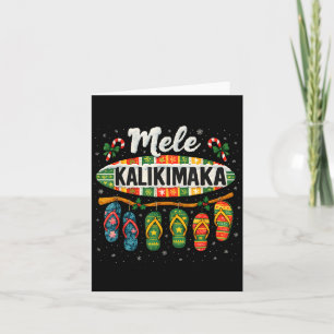 Mele Kalikimaka Trocal Christmas Flip Flop  Card