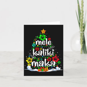 Mele Kalikimaka Trocal Christmas Hawaiian Santa Xm Card