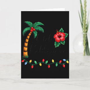 Mele Kalikimaka Trocal Christmas Hawaiian Xmas Fam Card