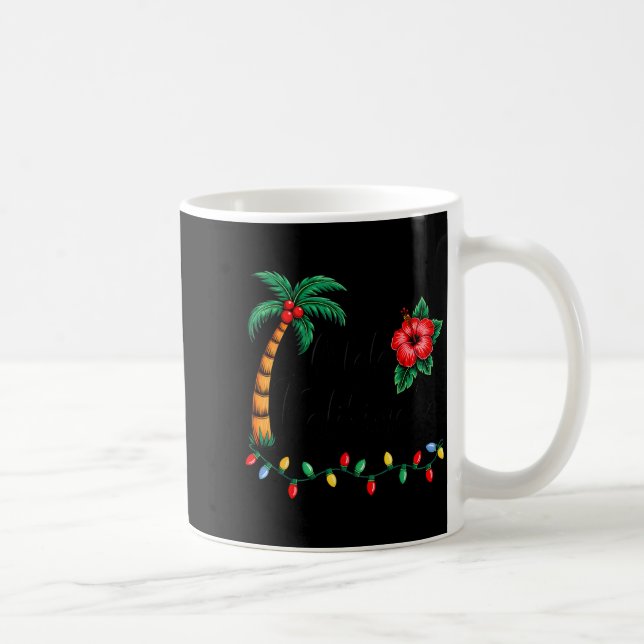 Mele Kalikimaka Trocal Christmas Hawaiian Xmas Fam Coffee Mug (Right)