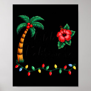 Mele Kalikimaka Trocal Christmas Hawaiian Xmas Fam Poster