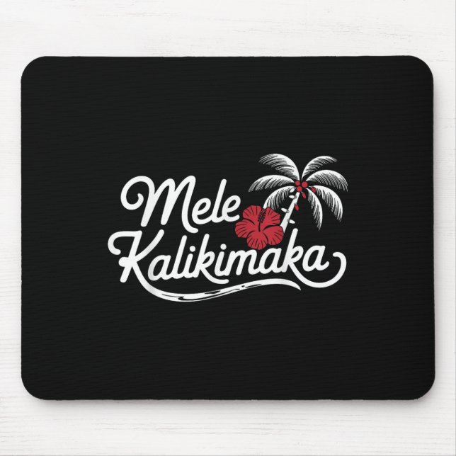 Mele Kalikimaka Trocal Christmas Hawaiian Xmas  Mouse Pad (Front)