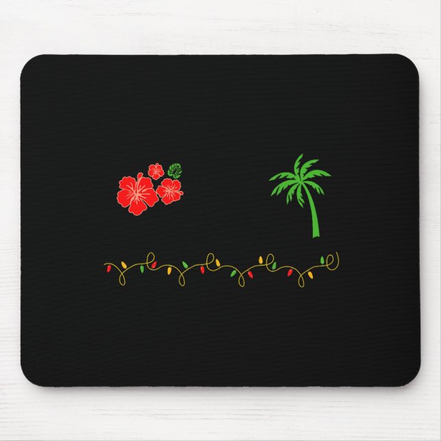 Mele Kalikimaka Trocal Christmas Hawaiian Xmas  Mouse Pad (Front)