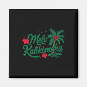 Mele Kalikimaka Tropical Christmas Hawaiian Hawaii Magnet