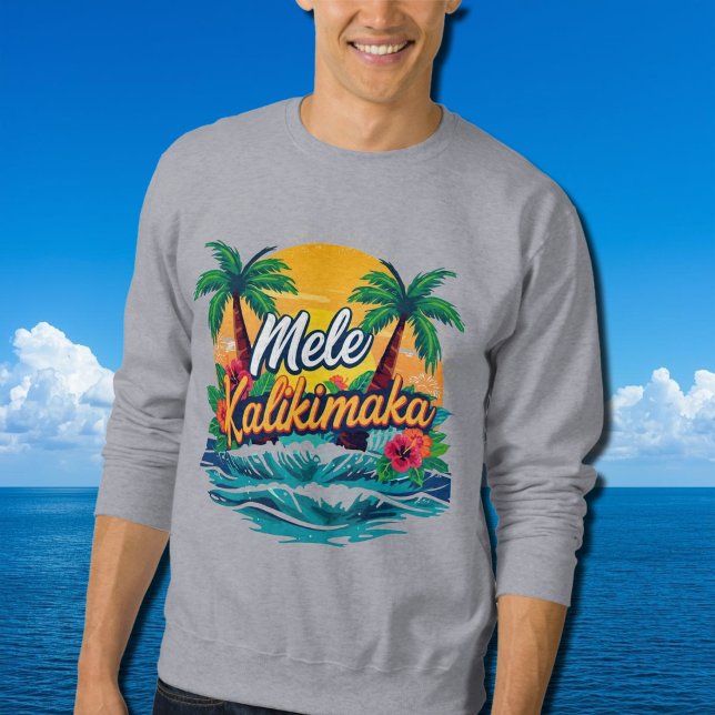 Mele Kalikimaka Tropical Christmas  Sweatshirt (Creator Uploaded)