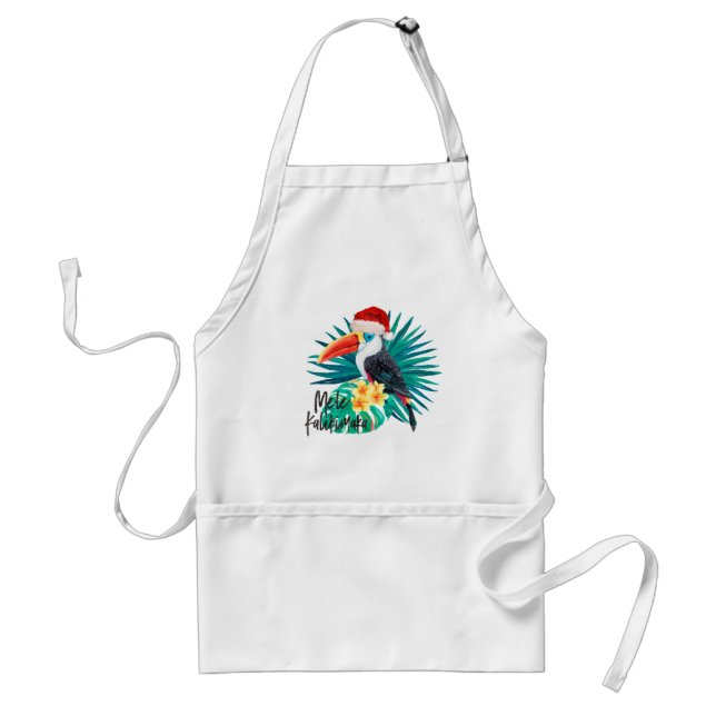 Mele Kalikimaka Tropical Jungle Birds Standard Apron (Front)