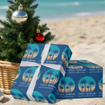 Mele Kalikimaka Tropical Sunset Custom Christmas