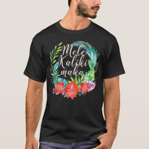 Mele Kalikimaka Tropical Wreath Hawaiian T-Shirt