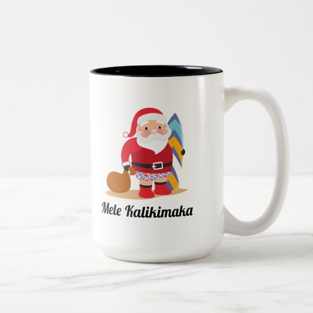 Mele Kalikimaka Two-Tone Coffee Mug (Right)