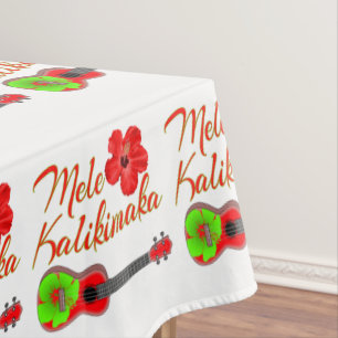 Mele Kalikimaka Ukulele Tablecloth