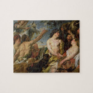 Meleager and Atalanta (oil on canvas) Jigsaw Puzzle