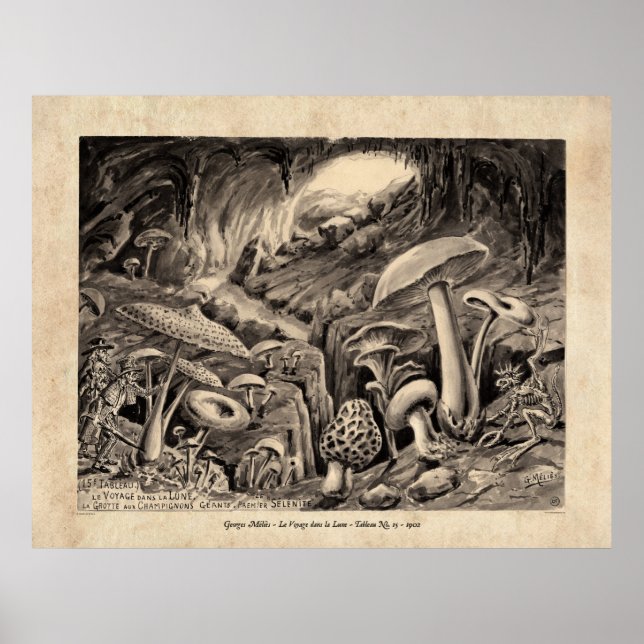 Méliès Voyage dans la Lune Tableau 15 Poster  (Front)