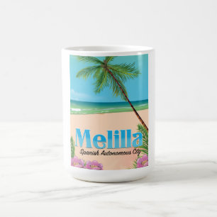Melilla Spanish Autonomous City Travel poster. Magic Mug