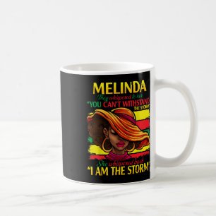 Melinda First Name Family Surname Black History Mo Coffee Mug