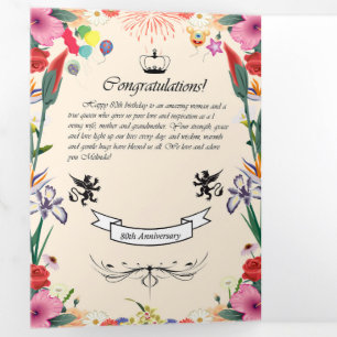 Melinda's 80th Birthday  Greeting Card