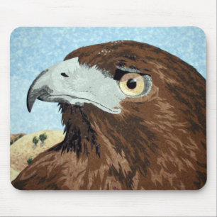 Melinistic Red-tail- textile Mouse Pad