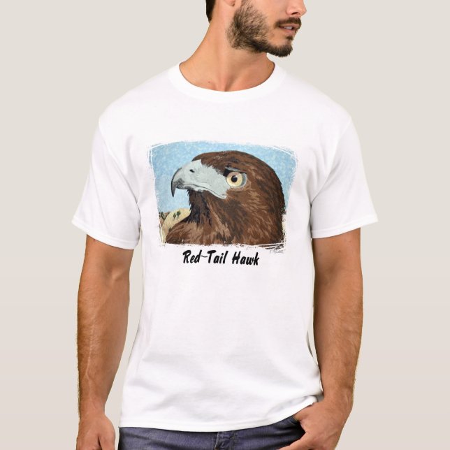 Melinistic Red-tail- textile T-Shirt (Front)