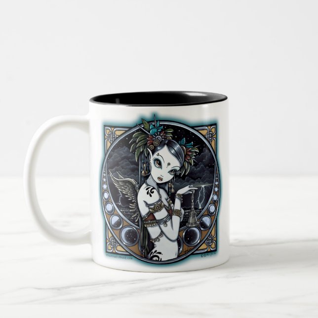 "Melita" Gothic Tribal Fusion Dancer Art Mug (Left)