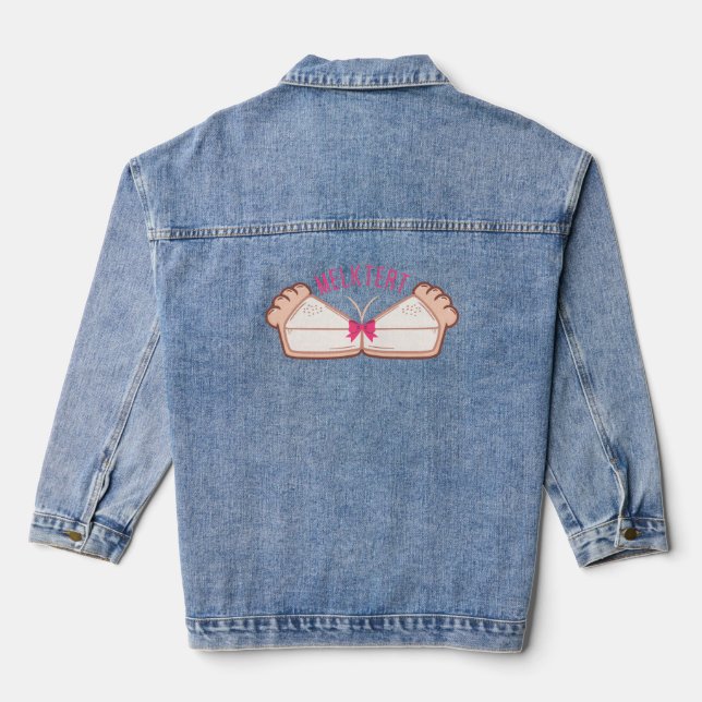 MELKTERT Afrikaans Saffa Expat Boeremeisie Denim Jacket (Back)