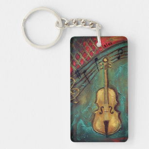 Mello Cello Customisable, Double-Sided Keychain