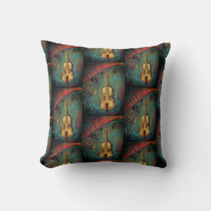 Mello Cello Throw Pillow