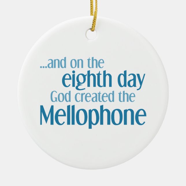 Mellophone Creation Ceramic Ornament (Front)
