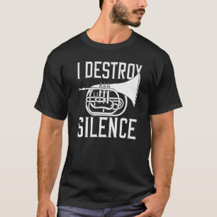 Mellophone Instrument Music Player Beginner Lesson T-Shirt