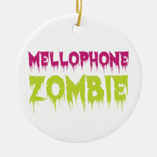 Mellophone Zombie Ceramic Ornament