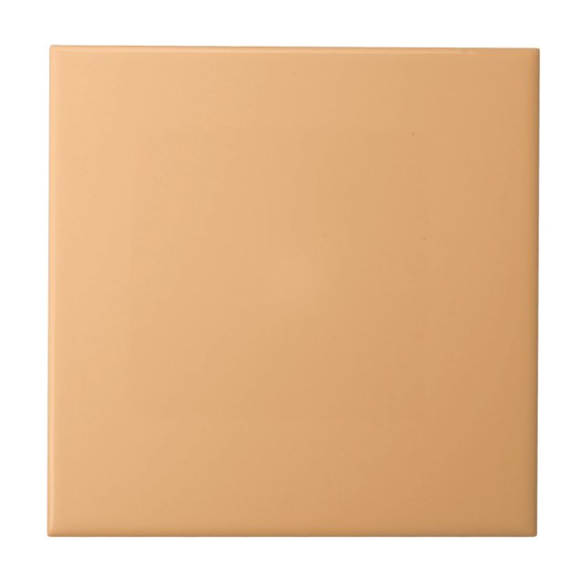 Mellow Apricot Solid Colour Ceramic Tile (Front)