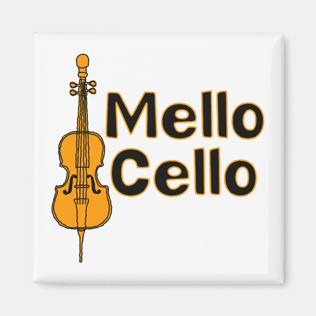 Mellow Cello Magnet (Front)