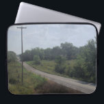 Mellow Country Road Laptop Sleeve<br><div class="desc">It's good to hit the open road,  out in the country.</div>