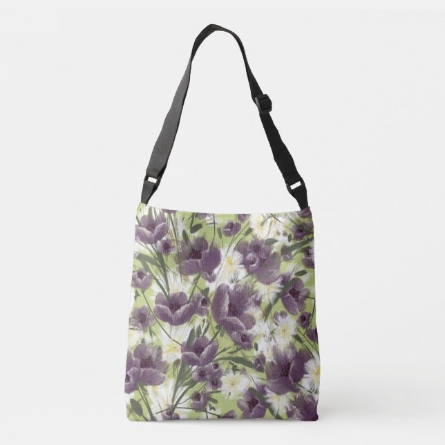 Mellow Garden Purple Poppies Bag (Back)