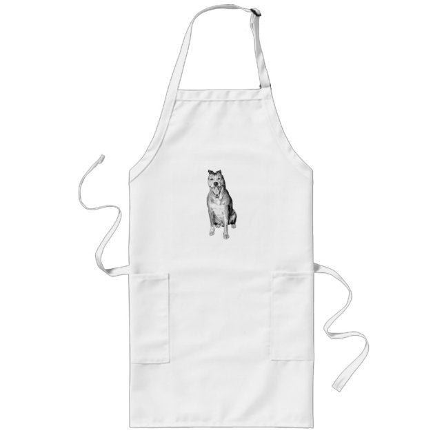 Mellow Light Shape Long Apron (Front)