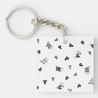 Mellow Pig Key Ring