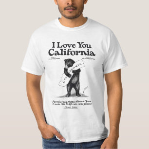 Melodic Attire: 'I Love You, California' Vintage V T-Shirt