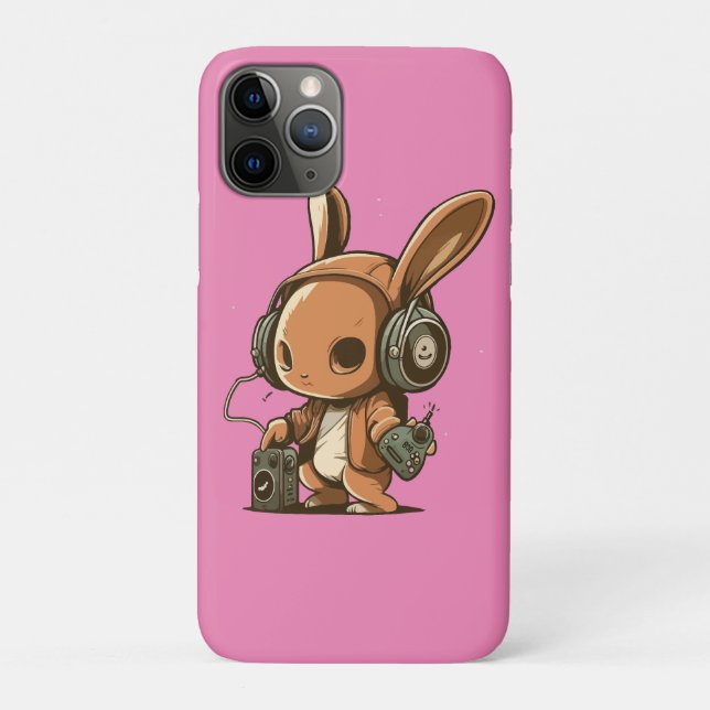 Melodic Bunny: A Musical Journey Case-Mate iPhone Case (Back)