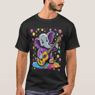 Melodic Elephant: A Musical Birthda T-Shirt