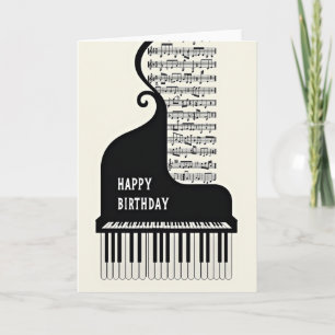 Melodic Music Birthday Card