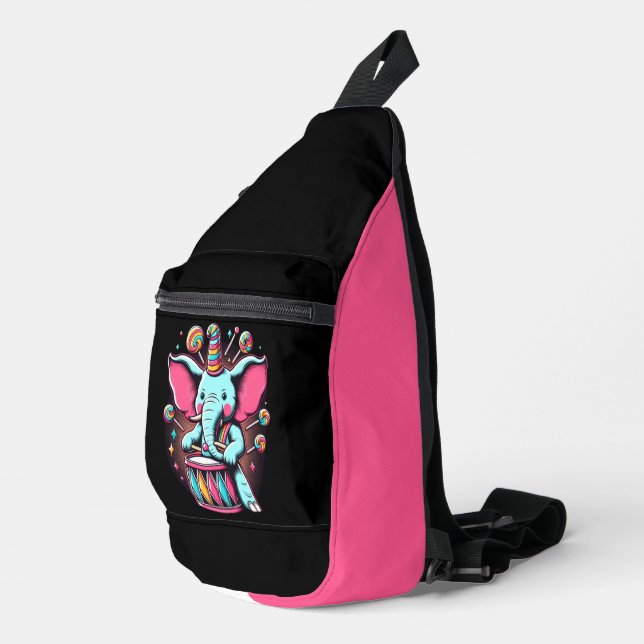 Melodic Pachyderm Sling Bag (Right Corner)