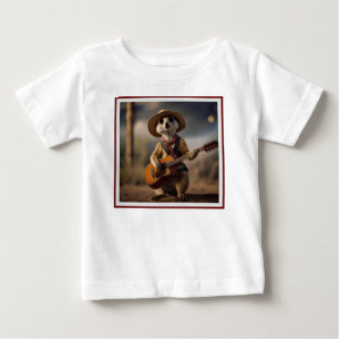 Melodies of the Savanna A Meerkat Guitar Serenade, Baby T-Shirt