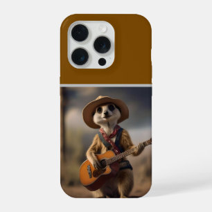 Melodies of the Savanna A Meerkat Guitar Serenade, iPhone 15 Pro Case