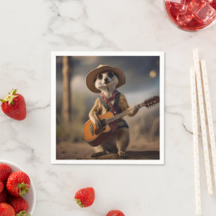 Melodies of the Savanna A Meerkat Guitar Serenade, Napkin