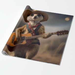 Melodies of the Savanna A Meerkat Guitar Serenade, Wrapping Paper