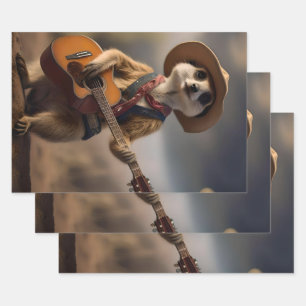 Melodies of the Savanna A Meerkat Guitar Serenade, Wrapping Paper Sheet