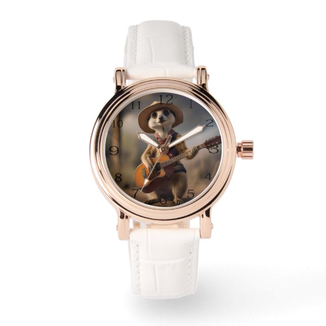 Melodies of the Savanna: Meerkat Guitar Serenade, Watch (Front)
