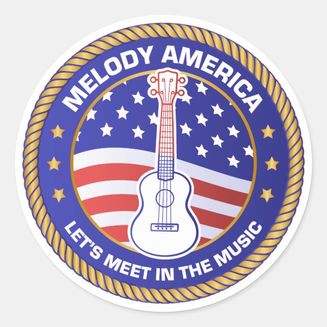 Melody America sticker (Front)