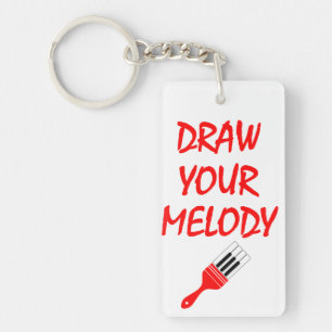 Melody brush key ring