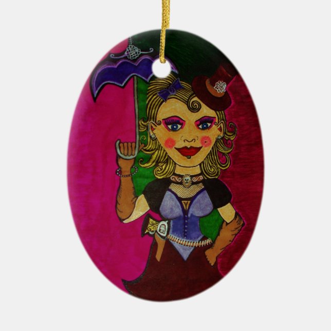 "Melody" Ceramic Tree Decoration (Front)